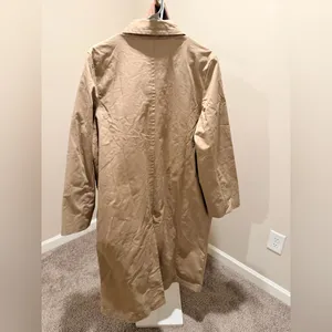 NWT Good American women's trench coat size medium oversized thumbnail 8