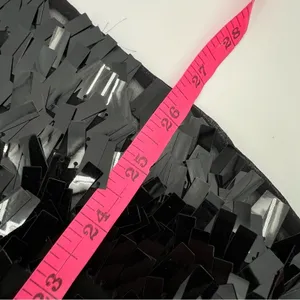 Sherri‎ Hill 3D sequin strapless dress black LBD sz 10 thumbnail 6