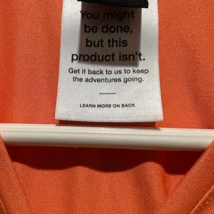 Women’s The North Face Orange Shirt Size Medium thumbnail 4