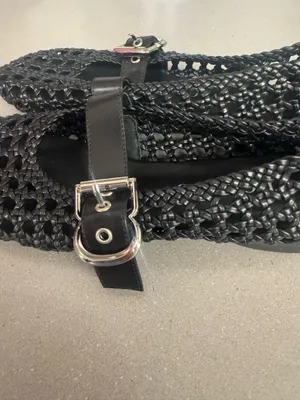 Bouwno Woven Ballet Flats Mesh Mary Jane Flats Comfortable Buckle Strap size 5.5 thumbnail 4