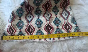 Rock & Roll Denim Aztec Print Bargain Button Bell Bottom Jeans Size 32x32 thumbnail 12