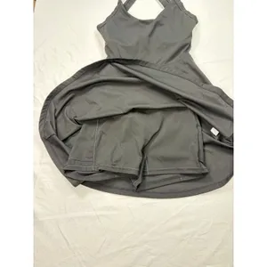 Halara easy peasy athletic black activewear dress, twist back. Size XS. tennis thumbnail 2