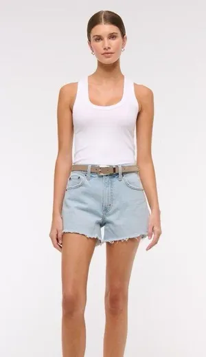 Abercrombie 90s Cut-Off Shorts Curve Love thumbnail 1