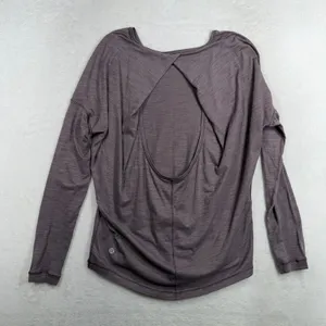 Lululemon 6 Get Set Long Sleeve Heathered Smoky Blush Frosted Mulberry Luon thumbnail 7