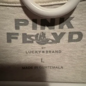Lucky Brand White Short Sleeve Graphic Tee with Pink and Blue Print thumbnail 3