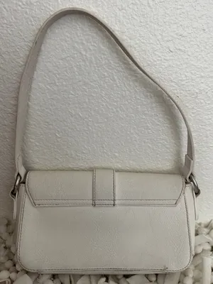 BRANDY MELVILLE Buckle Shoulder Bag in White Silver Small thumbnail 4