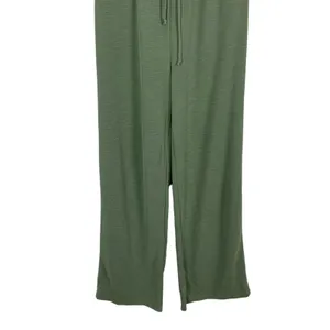 Dee Elly Green Wide Leg‎ Drawstring Waist Lounge Pants Small thumbnail 3