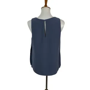 Astr The‎ Label Womens Large Blue Sleeveless Blouse Minimalist Chic thumbnail 3