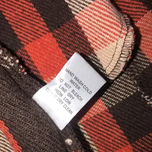 LTX open front knit vest plaid size medium Orange thumbnail 5