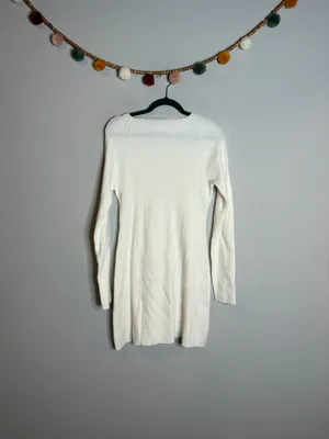 NWT Universal Thread white ribbed sweater dress thumbnail 6