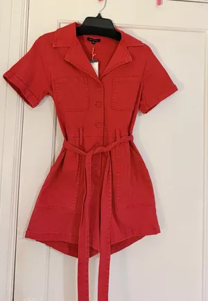Skies Are Blue Romper Denim thumbnail 1