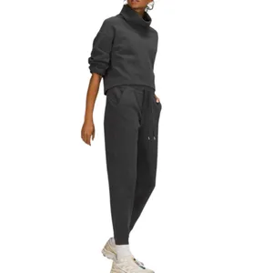 Lululemon‎ Ribbed High-Rise Jogger 25" *7/8 Length Heathered Black 6 thumbnail 2
