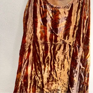 URU Kristine St. Rrik Bronze Crushed Velvet Midi Maxi Dress One Size thumbnail 6