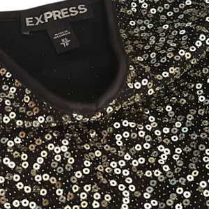 Chic Black and Gold Trendy Top thumbnail 2