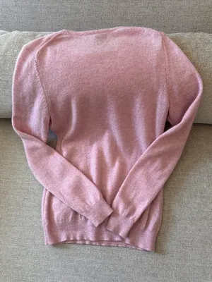 Charter Club 100% Cashmere Pink Crewneck Long Sleeve Sweater Women’s Size S thumbnail 5