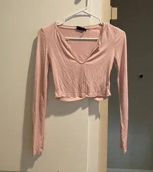 Urban Outfitters Pink Crop Top thumbnail 1