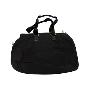 Kipling Tote Bag Womens Large Black Nylon Patent Trim Gold Hardware Multi Pocket thumbnail 6