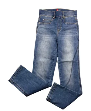 Spanx High Rise Ankle Skinny Jeans High Waisted Jeggings XS Petite Medium Wash thumbnail 1