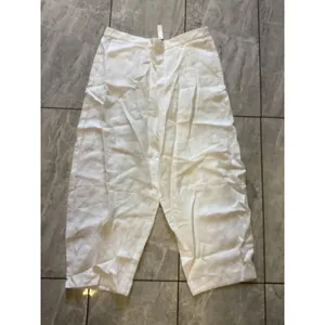 Madewell Pants Womens XL Linen Drawstring Elastic Waist Cropped Lightweight Casu thumbnail 2