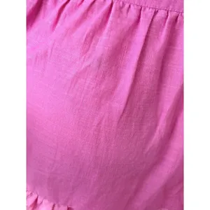 Sachin & Babi Pink Orange Dip Dye‎ Smocked Tiered Cotton Mini Dress Resort M thumbnail 7