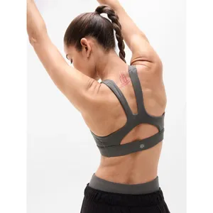 New Athleta S Interval Sports Bra Shadow Grey Small Cup A-C thumbnail 2