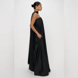 Show Me Your Mumu Tinsley Tube Dress size Large L Black strapless maxi NWOT thumbnail 2