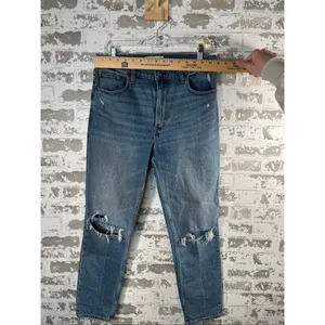 Abercrombie & Fitch | women distressed skinny high-rise denim jeans thumbnail 4