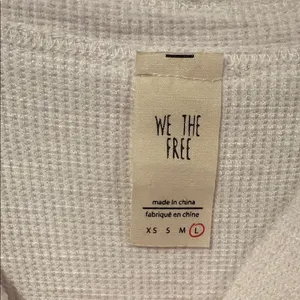 FREE PEOPLE We The Free Bubble‎ Tee Shirt Top White Medium thumbnail 7