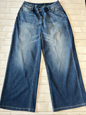 Halara Flex Wide Leg Blue Denim Jeans thumbnail 1
