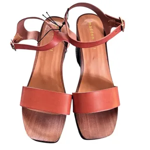 Madden Girl G-Dean Faux Leather Square Toe Heel Sandal Sz 8 Rivets 3.5” Heel thumbnail 4