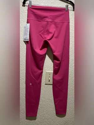 Lululemon NWT Wunder Train High Rise Tights 28” Leggings Raspberry Coulis Size 8 thumbnail 7