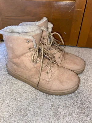Women’s Sand Faux Fur Booties thumbnail 2