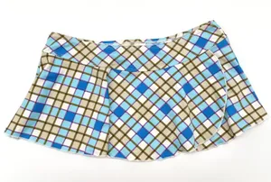 Grip Collection Womens Mini Skirt Size Small Beach Y2K Plaid Cottag Girly Preppy thumbnail 1