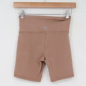 Forever 21 Biker Shorts Womens XS High Rise Tan Athletic Stretch Excellent thumbnail 5