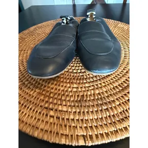 Everlane‎ The Day Loafer Black Leather Elastic Heel Flat Made in Italy Womens thumbnail 7