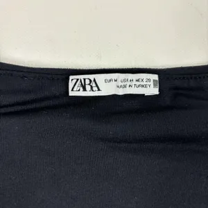 ZARA Bodysuit Womens M‎ Black One Piece Jersey Stretch Slimming High Leg thumbnail 2