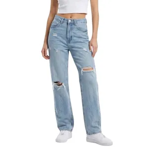 Pacsun 90's Boyfriend Jeans High Rise Straight Leg Baggy Jeans Ripped Size 23 thumbnail 2
