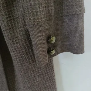 Carolyn Taylor Open Front‎ Cardigan Sweater Waffle Knit Women's Size Large thumbnail 4