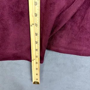 Aqua Faux Suede Mini‎ Dress Womens Small Red Short Sleeve Edgy Date Night thumbnail 3