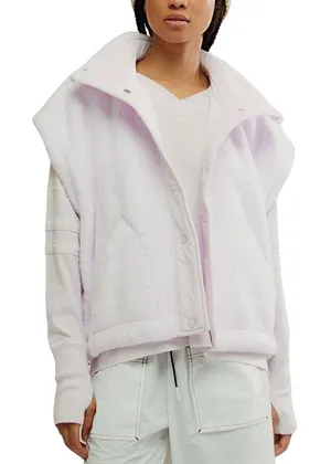 FREE PEOPLE shout it out fleece lilac thumbnail 1