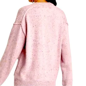 🦋 Universal Threads Lilac Pink Speckled Cardigan Sweater Size Medium thumbnail 3