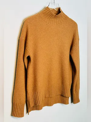 Everlane Oversized Cashmere Tan Brown Camel Sweater Top thumbnail 4