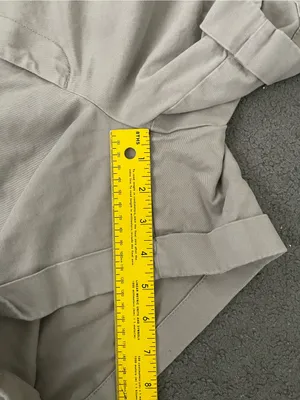 Banana Republic Khaki Cuffed Twill Shorts thumbnail 5