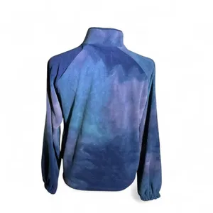 Hollister‎ Tie Dye Fleece Quarter Zip Pullover Sweatshirt Women's Size S Boho thumbnail 3