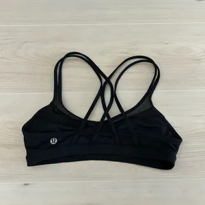 black mesh lululemon strappy bra thumbnail 4