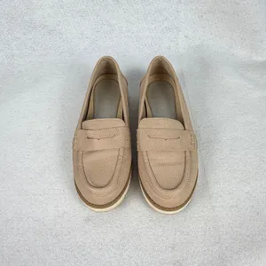 Eloise‎ Penny Loafers Womens 6M Platform Lug Sole Beige Neutral Beige thumbnail 3