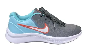 Nike Star Runner 3 Women's Gray/Aqua Sneakers Size 5.5 thumbnail 1