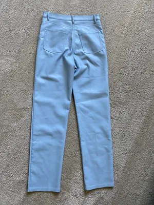blue leather pants thumbnail 3