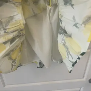 English Factory Lemon Puff Sleeves Mini Dress Size‎ Medium Cotton thumbnail 7