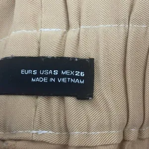 Zara‎ Women Coastal Grandma Paperbag Pants S Butter Yellow Minimalist High Rise thumbnail 7